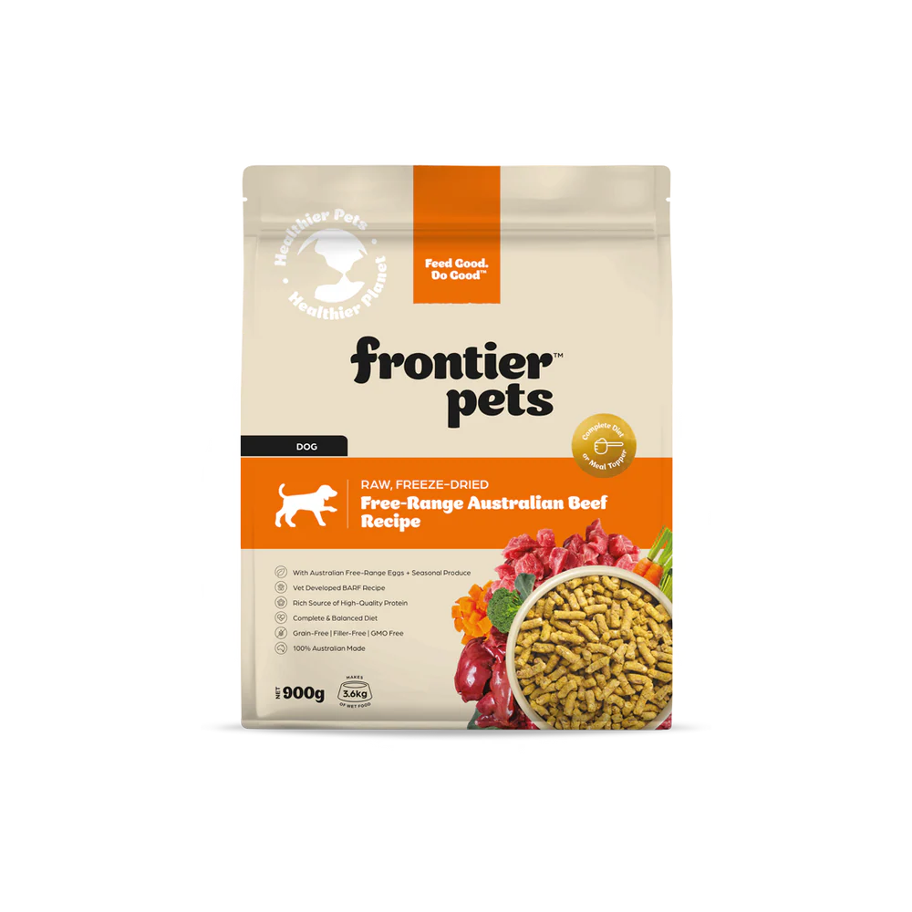 Frontier Pets Free-Range Beef | Raw Freeze-Dried Dog Food