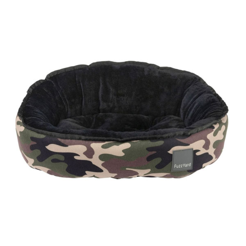 FuzzYard Super Comfy Reversible Pet Bed Small Camo