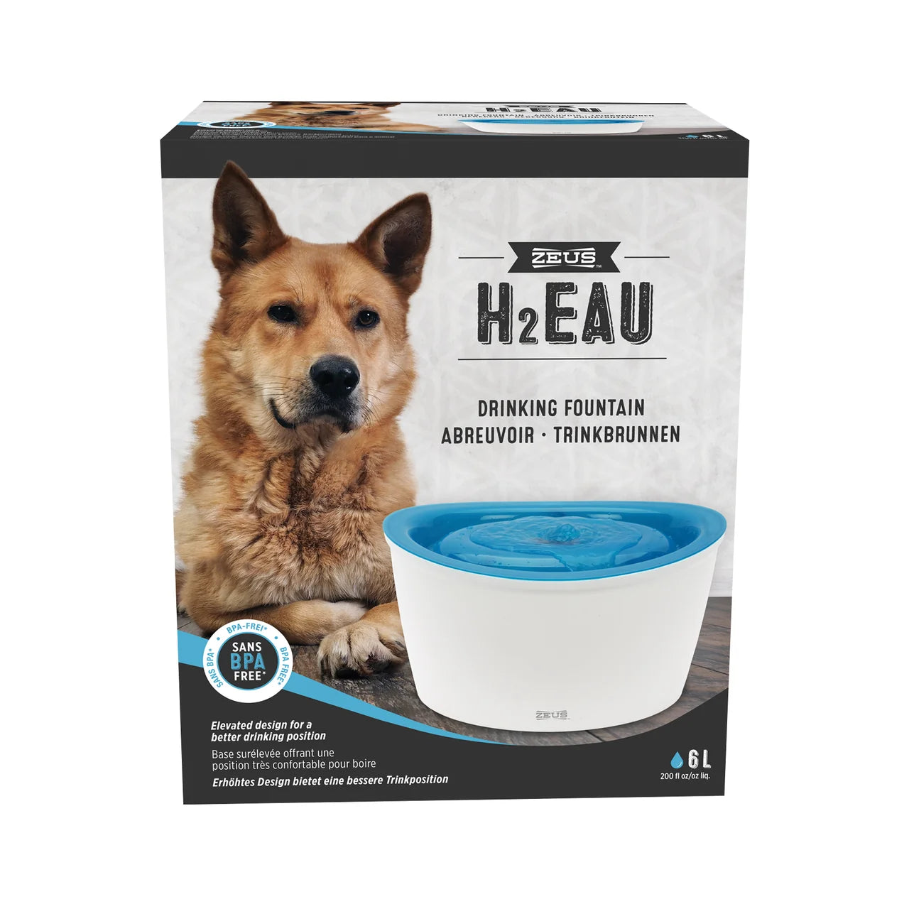 Zeus H2Eau Drinking Fountain 6ltr + 4 FREE Filters