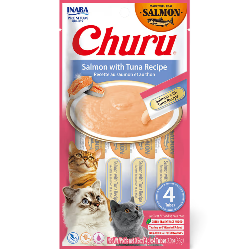 Churu Salmon With Tuna Recipe Cat Treats