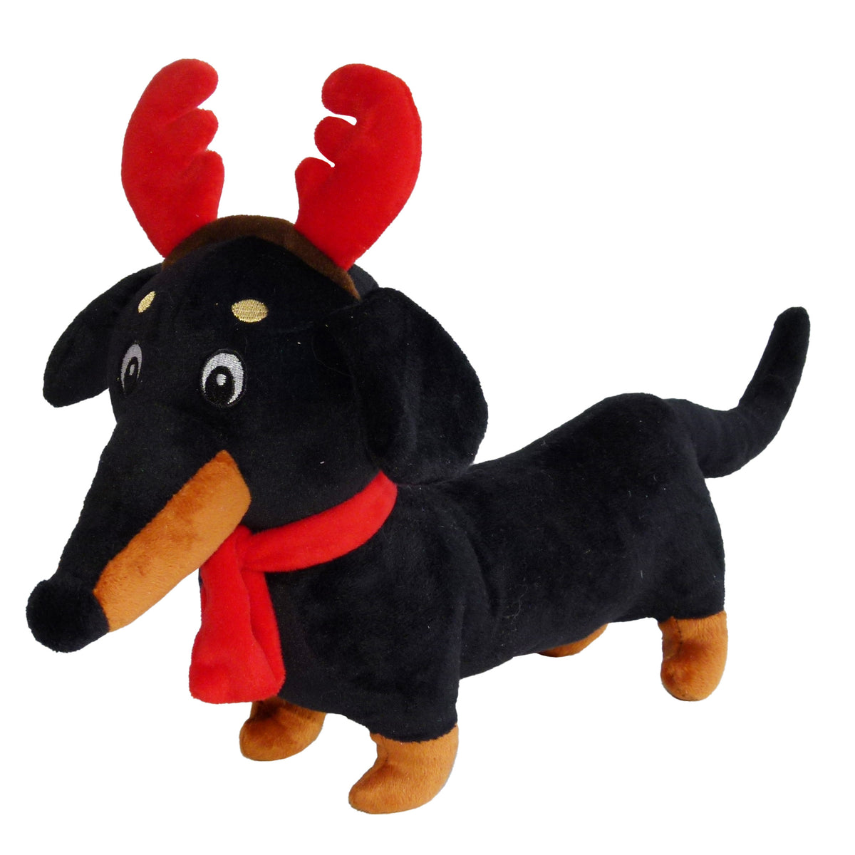 K9 Homes Christmas Dachshund With Antlers Black
