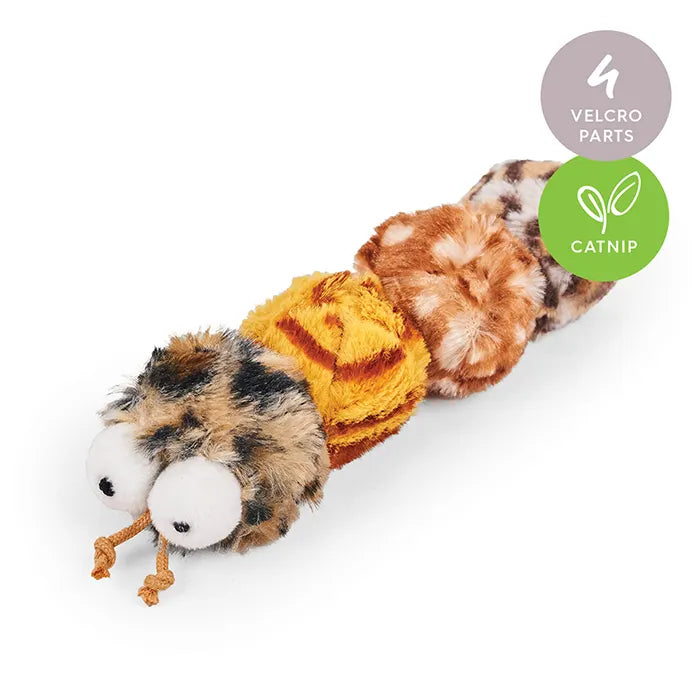 Kazoo Velcro Worm Cat Toy