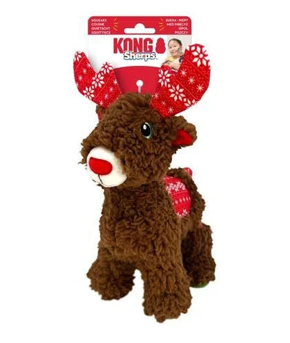 KONG Holiday Sherps Christmas Reindeer Medium
