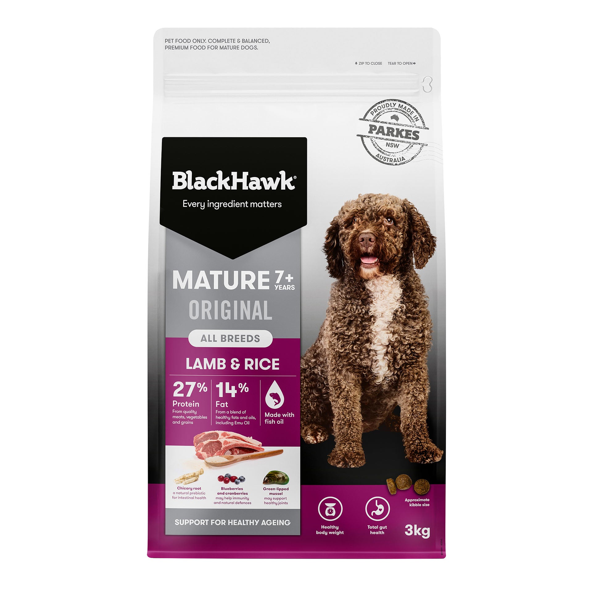 Blackhawk Mature 7+ Lamb & Rice 3kg