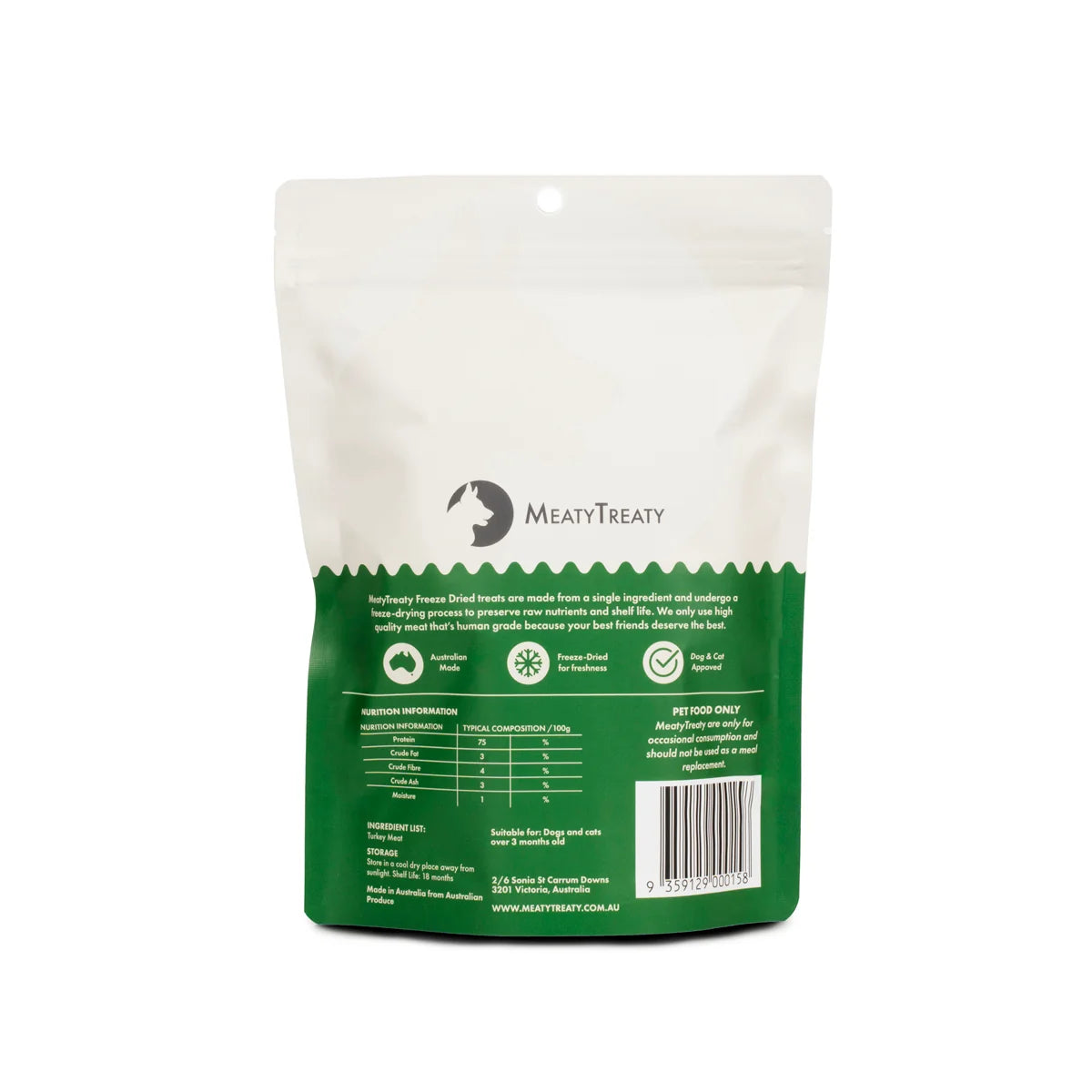 Meaty Treaty - Turkey Breast 80g