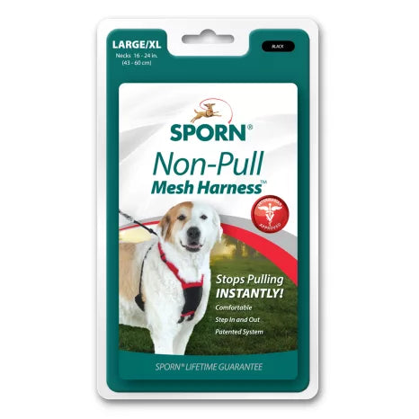 Sporn No-Pull Mesh Harness Black