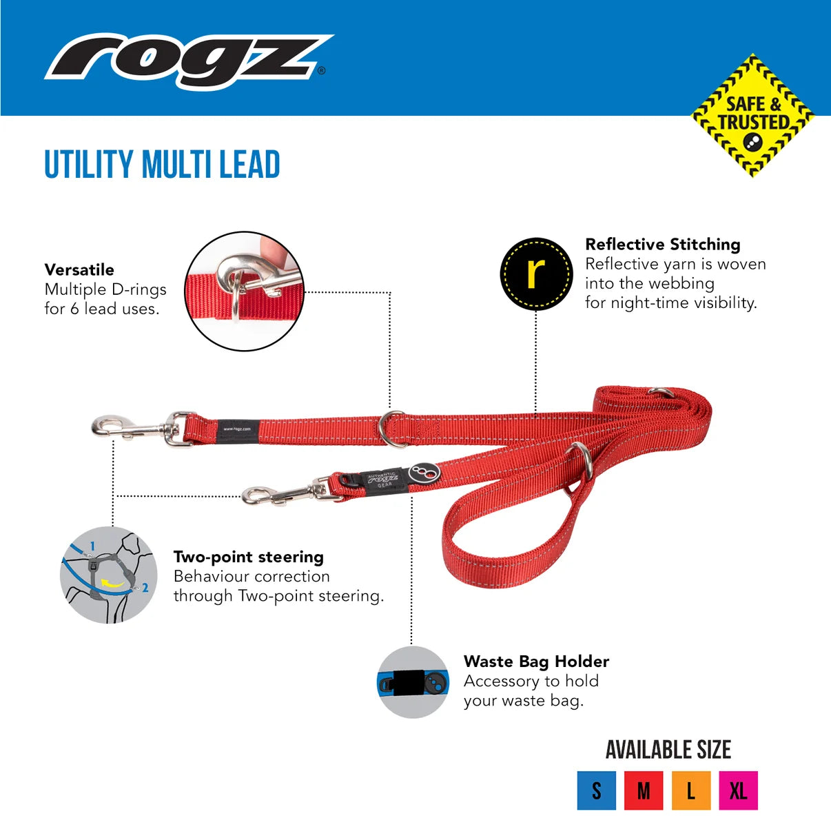 Rogz Utility Multi Lead XL
