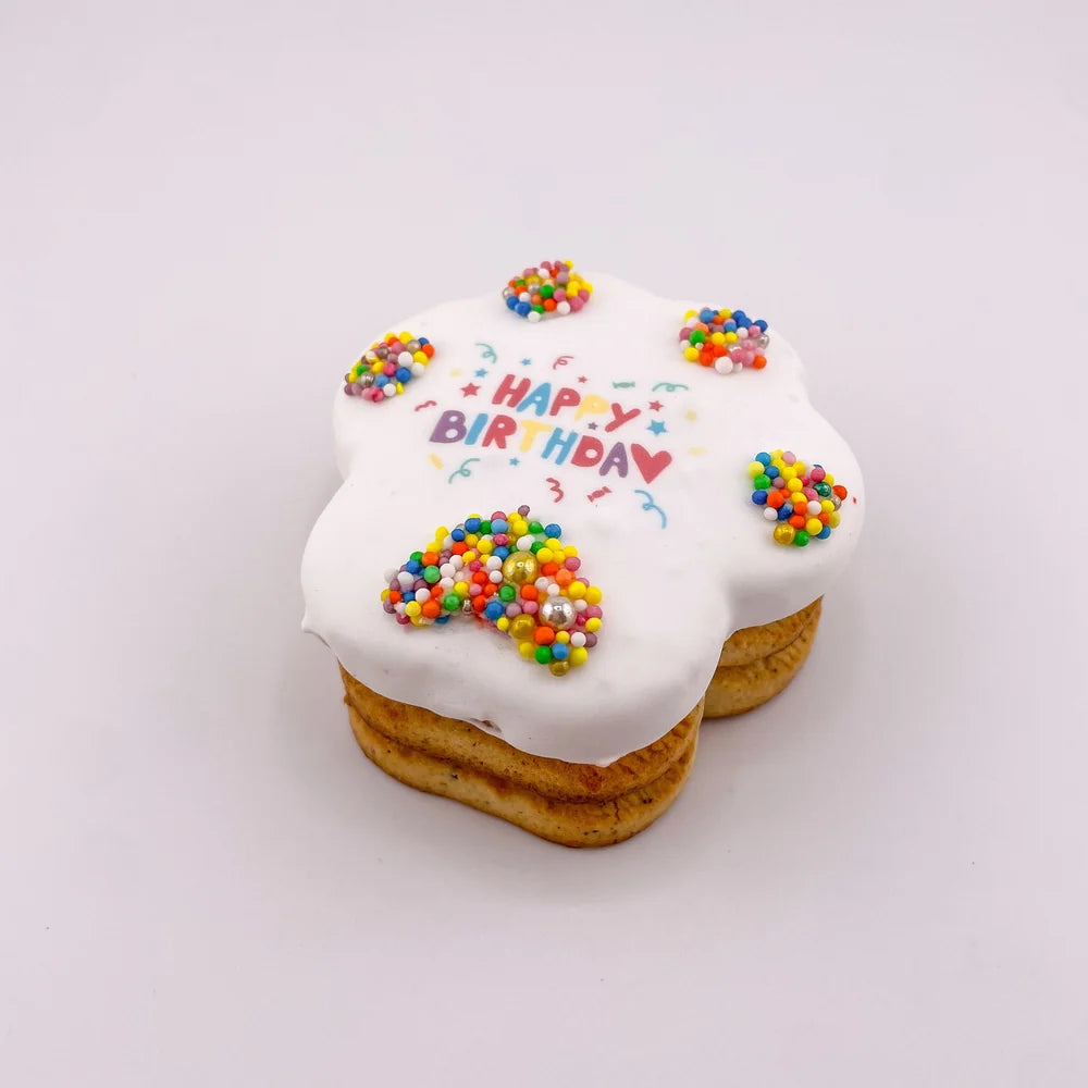 3 Tier Birthday Pawprint Cake 7.5cm