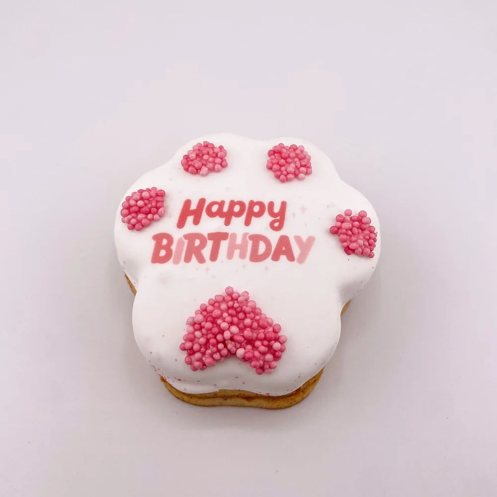 3 Tier Birthday Pawprint Cake 7.5cm