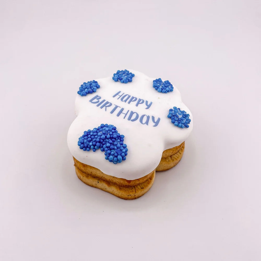 3 Tier Birthday Pawprint Cake 7.5cm