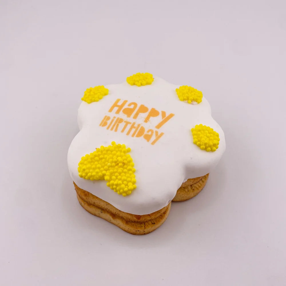 3 Tier Birthday Pawprint Cake 7.5cm