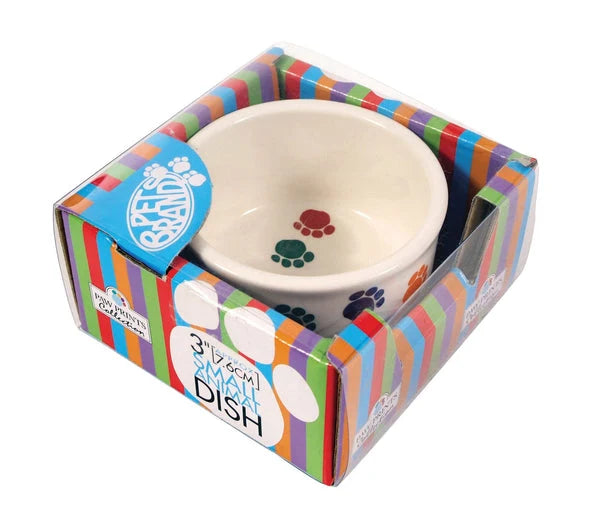 Paw Prints Small Pet Dish 7.6cm