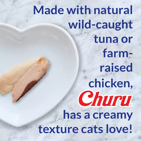 Churu Creamy Puree Chicken Recipe Cat Treat Tubes 4 Pack