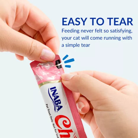 Churu Creamy Puree Chicken Recipe Cat Treat Tubes 4 Pack