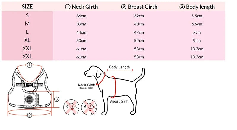 Puppia Soft Mesh Harness Style B