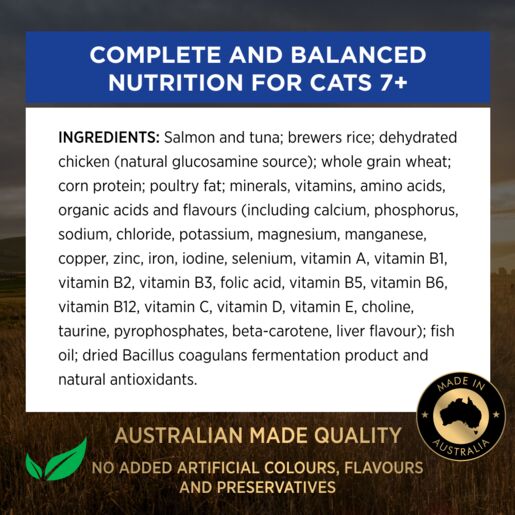 PRO PLAN Adult 7+ Salmon & Tuna Formula Dry Cat Food 1.5kg