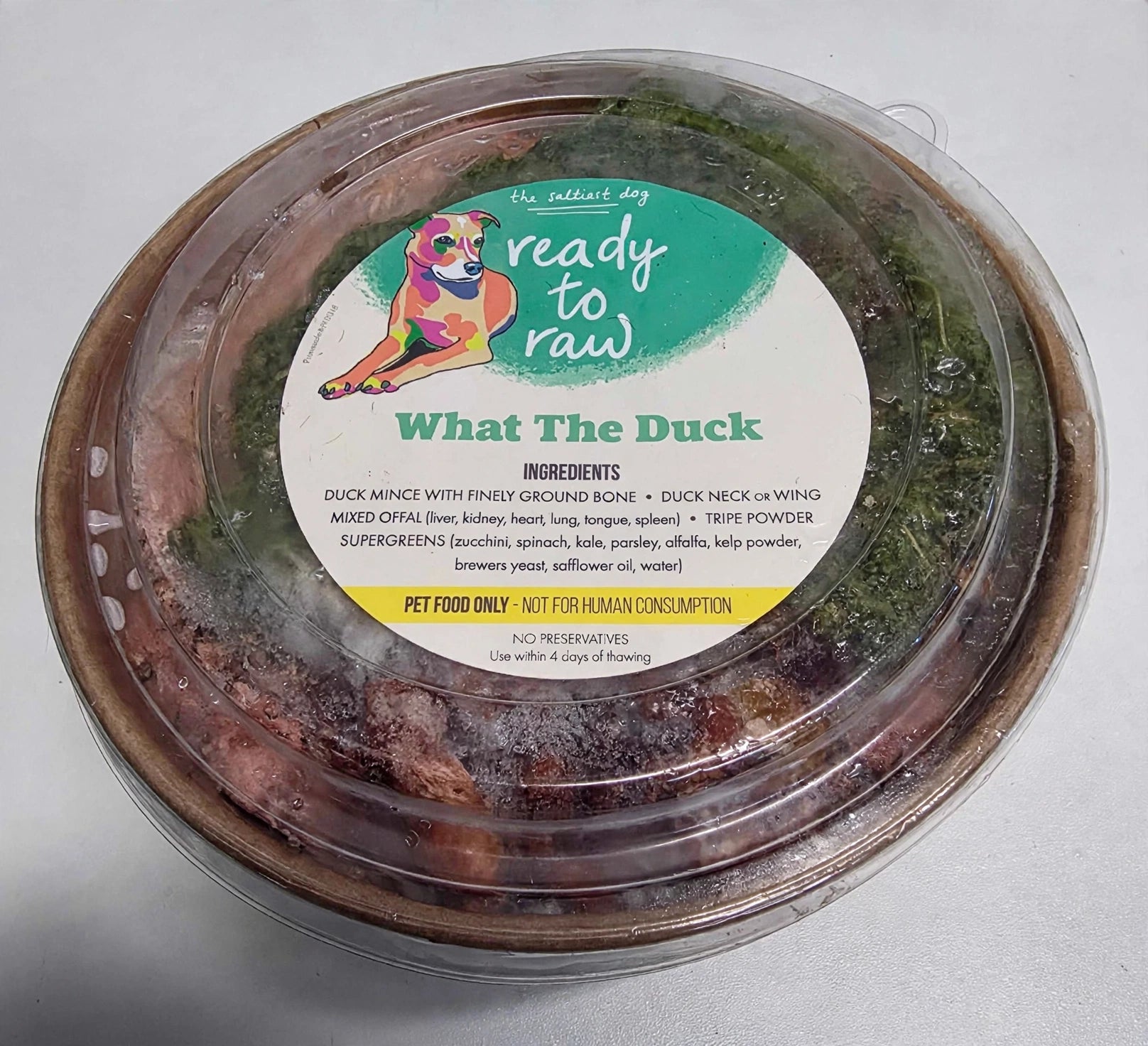 The Saltiest Dog What The Duck Raw Dog Meal 1kg