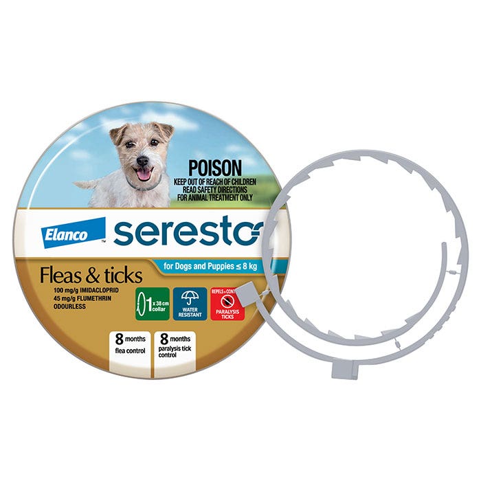 Seresto Flea & Tick Collar for Puppies and Dogs under 8kg