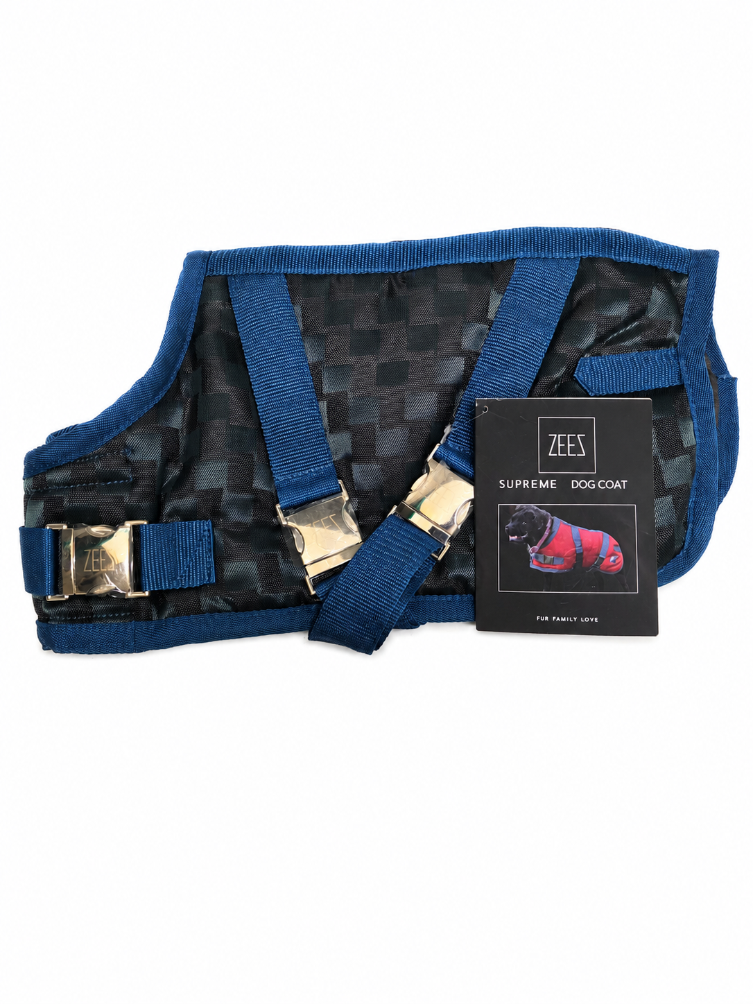 Zees Supreme Dog Coat Peacock Green/Teal 36cm