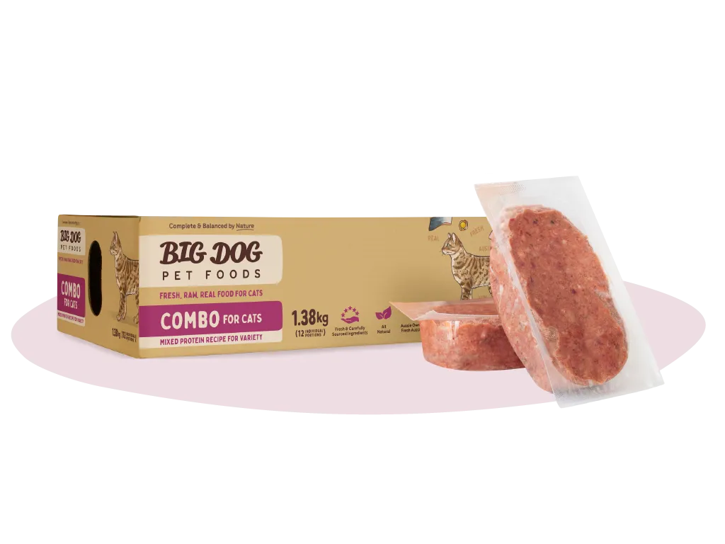 Big Dog Combo Raw Cat food patties 1.5kg