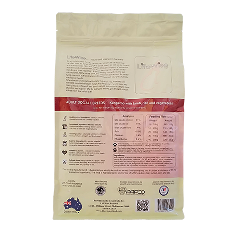 Lifewise Holistic Ultra Premium Kangaroo Dog Food 2.5kg