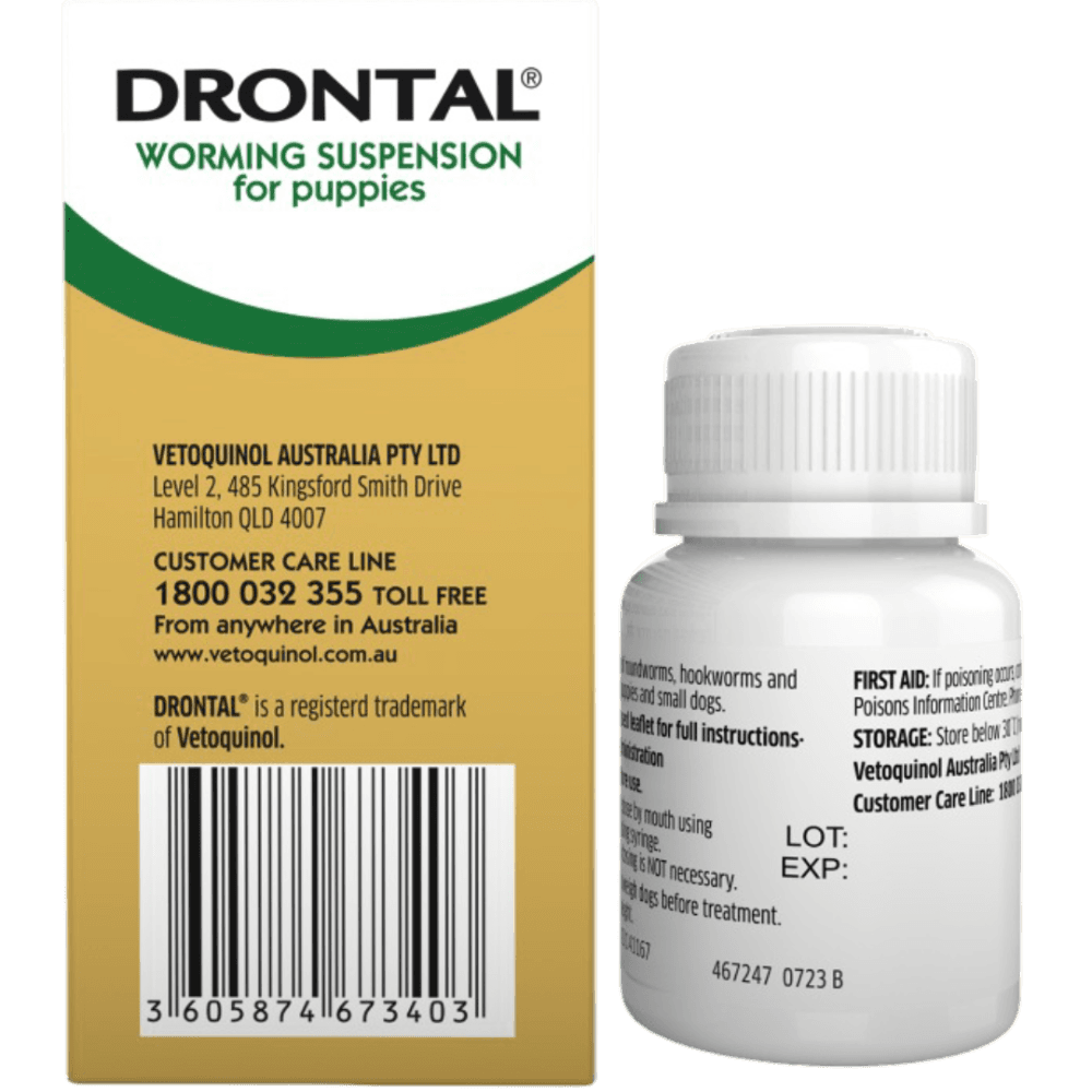 Drontal Worming Suspension for Puppies 30ml