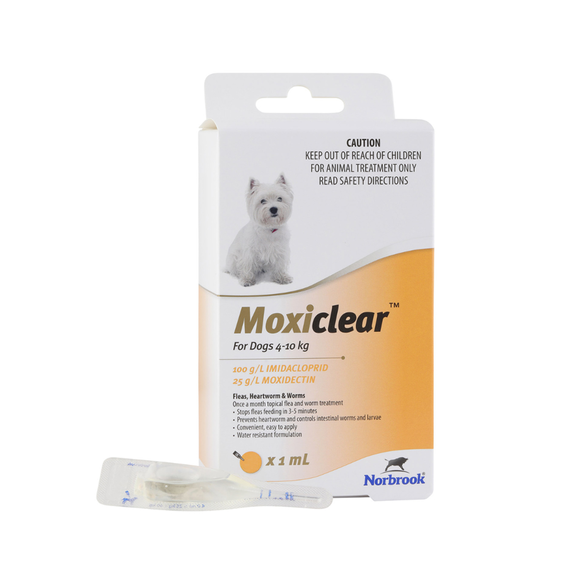 Moxiclear Flea Control for Dogs 4-10kg 3 Pack