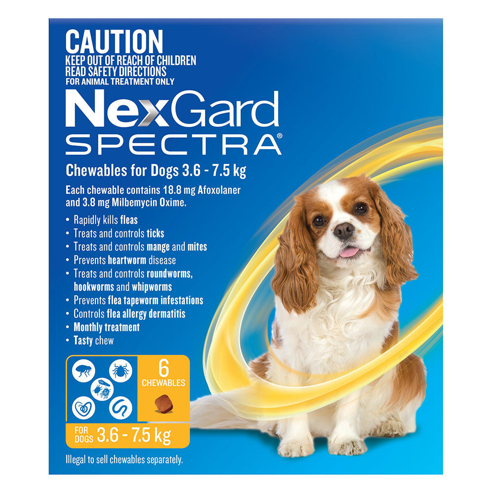Nexgard Spectra 3.6-7.5kg Dog 3 Pack