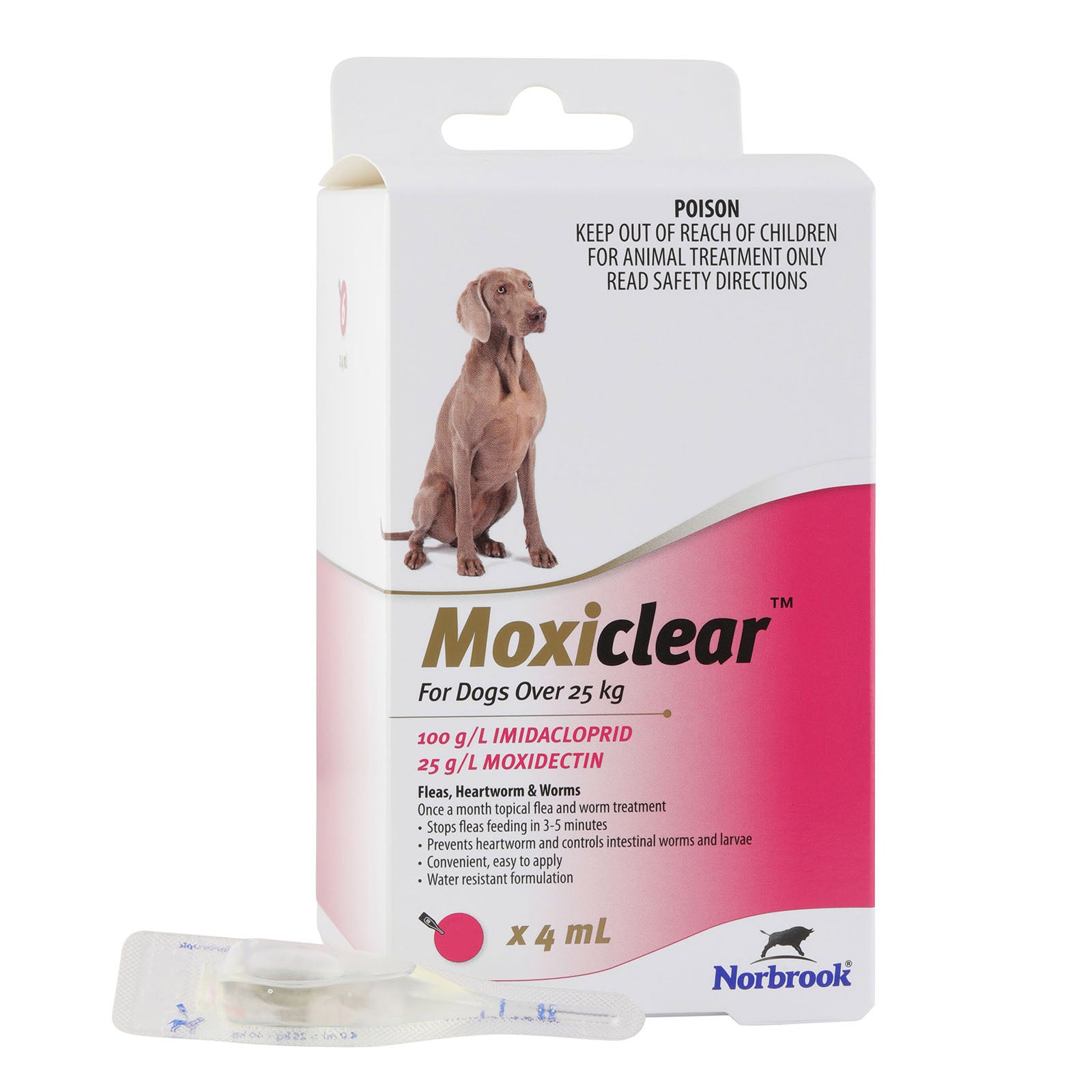 Moxiclear Flea Control for Dogs over 25kg 3 Pack