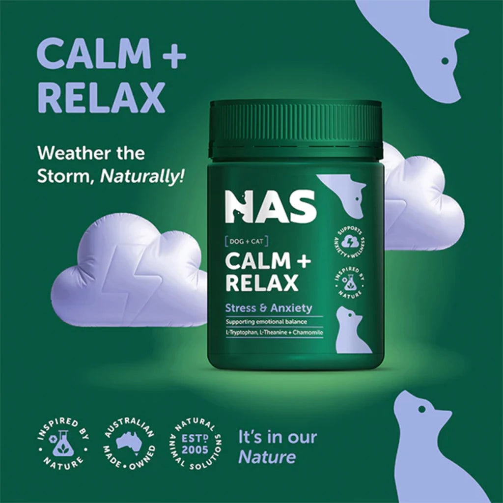 NAS Calm Relax & Anxiety Tablets for Dogs and Cats 30Tablets