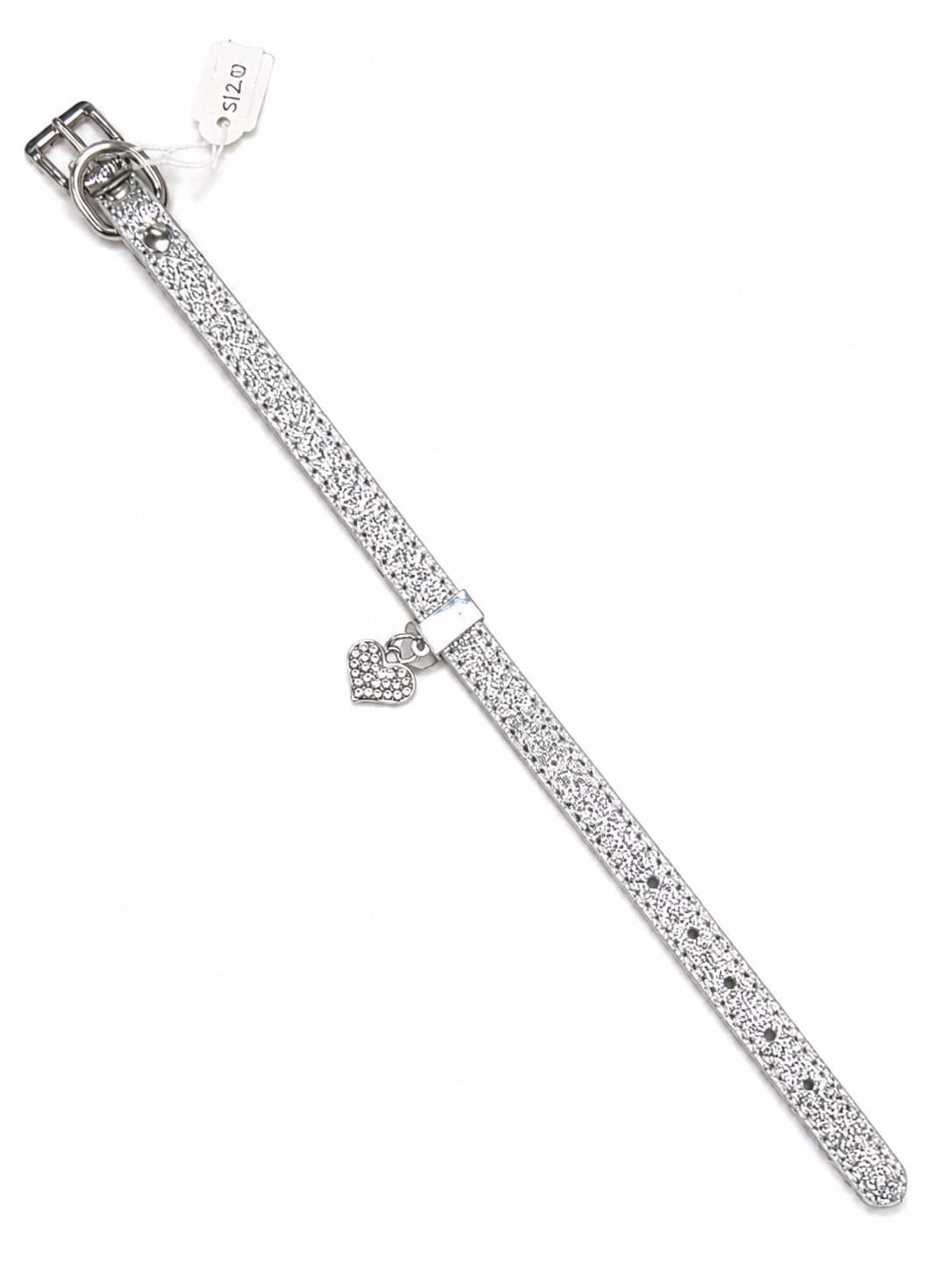 Silver Spakle Pet Collar 37cm