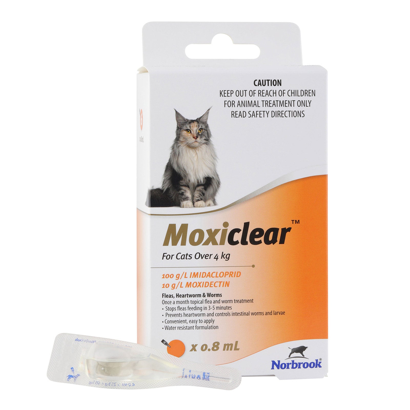 Moxiclear Flea Control for cats over 4kg 6 Pack
