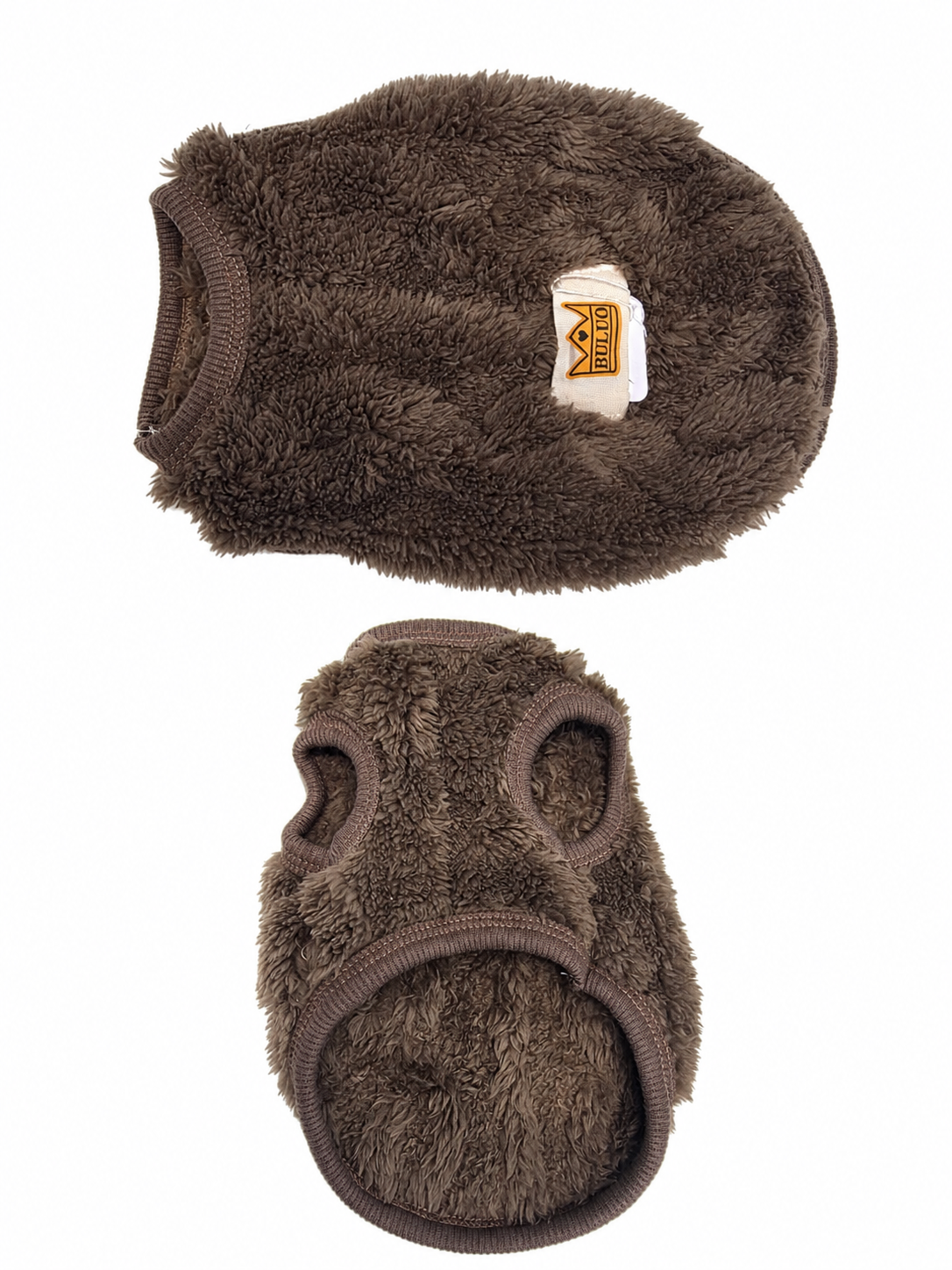 Buluo Fleecy Dog Coat Brown XS (20cm)