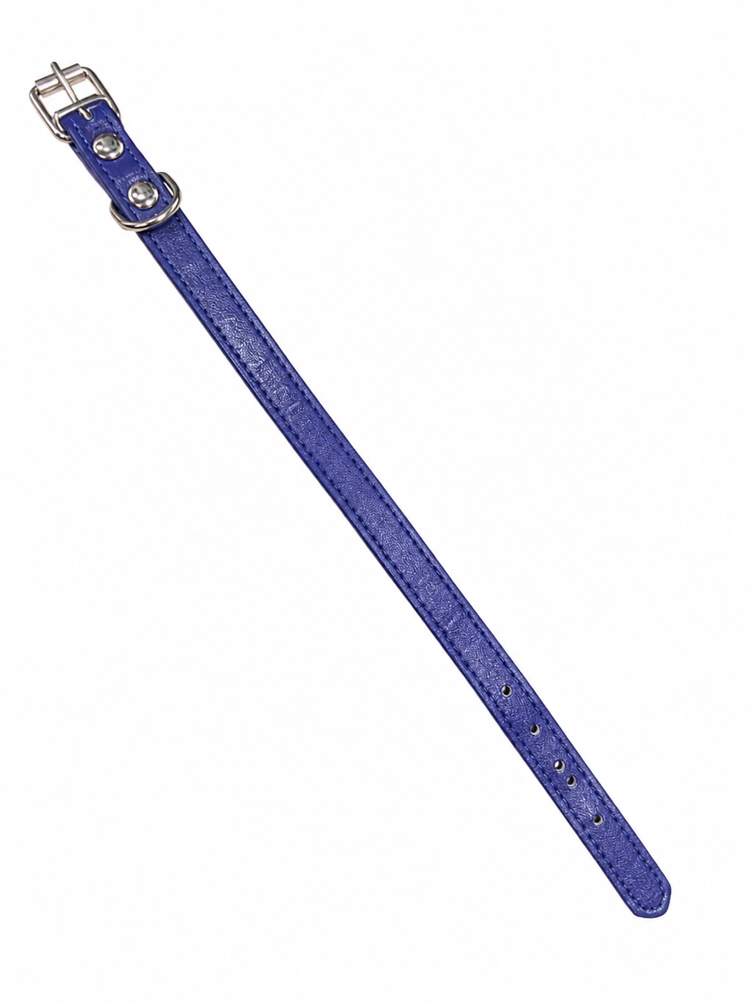 Leather Dog Collar Royal Blue 29cm