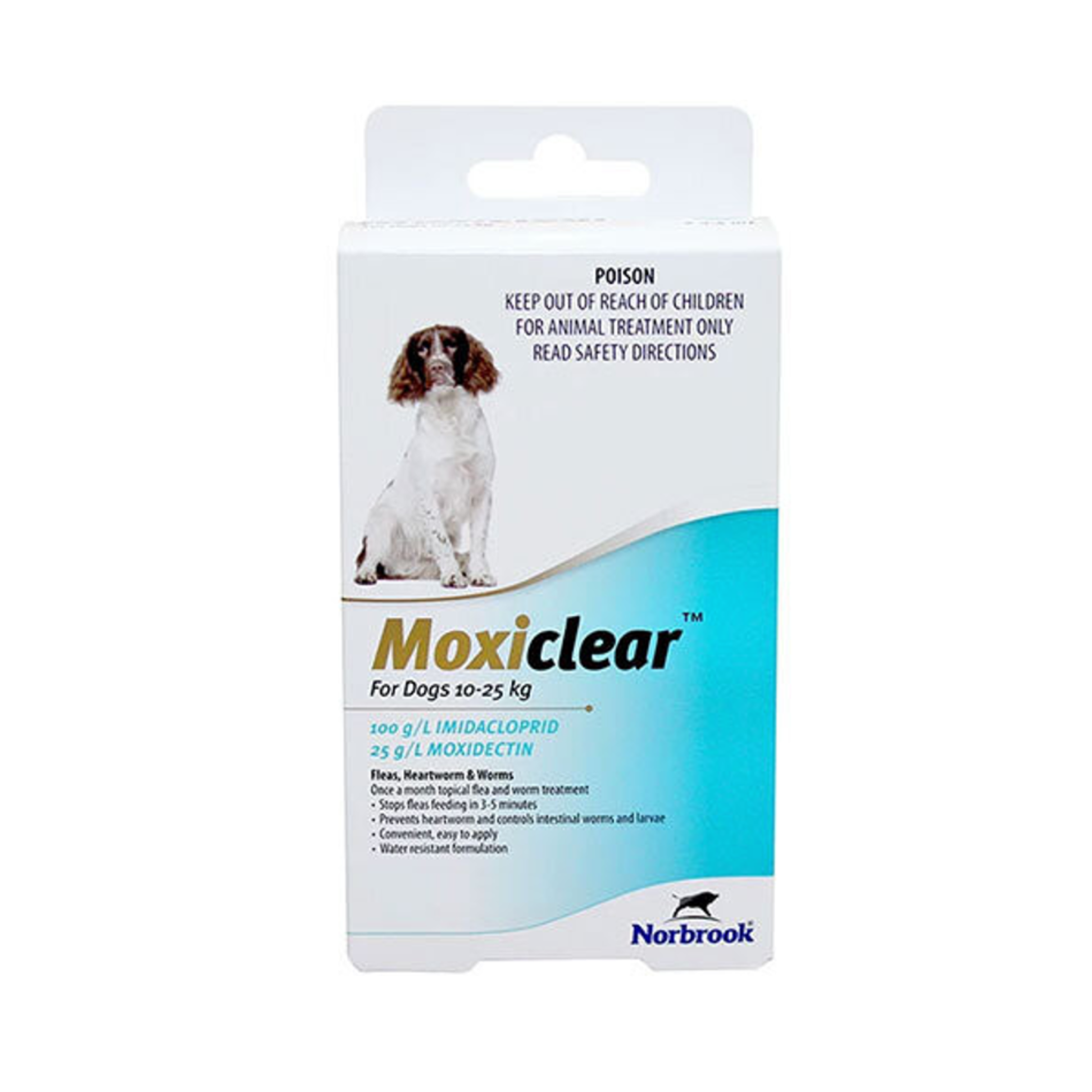 Moxiclear Flea Control for Dogs 10-25kg 3 Pack