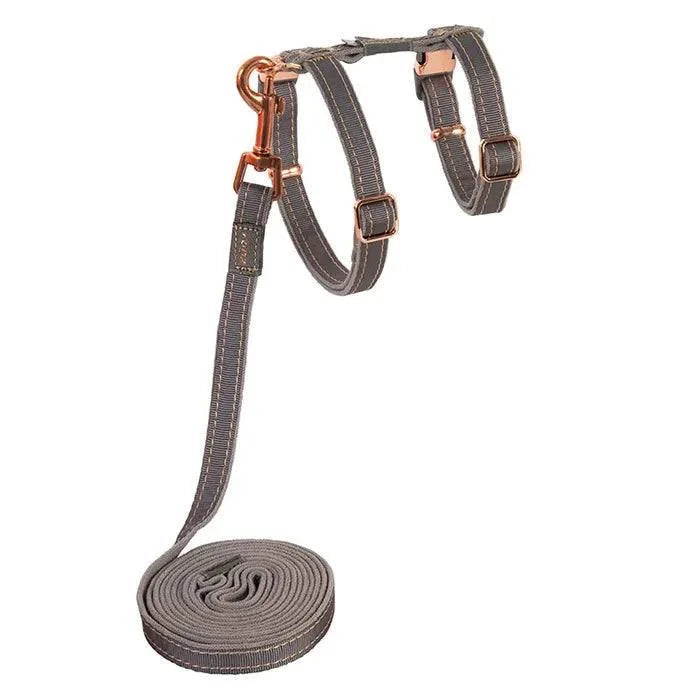 Rogz Urbancat Cat Harness and Lead Urban Grey Small