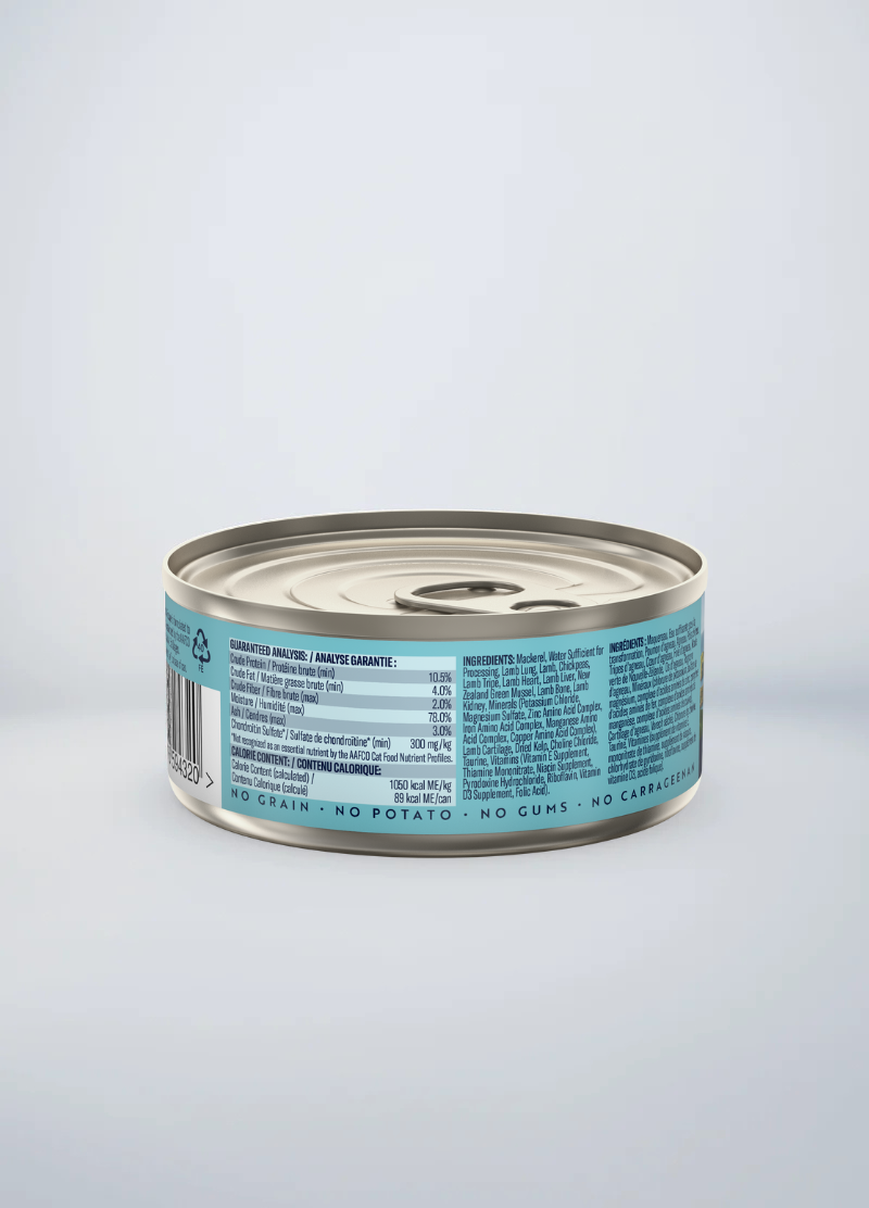 ZIWI Mackerel & Lamb Recipe - Wet Cat Food 85g