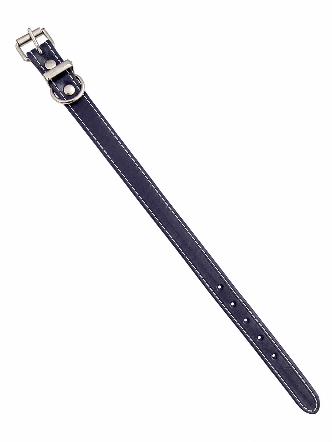 K9 Homes Leather Dog Collar Dark Blue 30cm