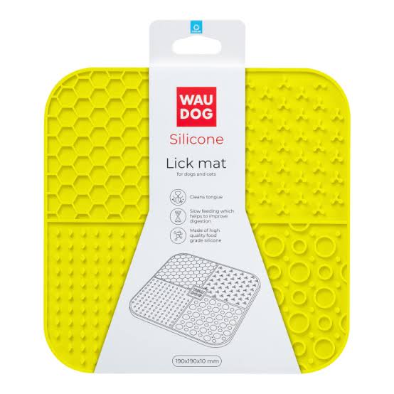 Wau Dog Silicone Lick Mat Yellow