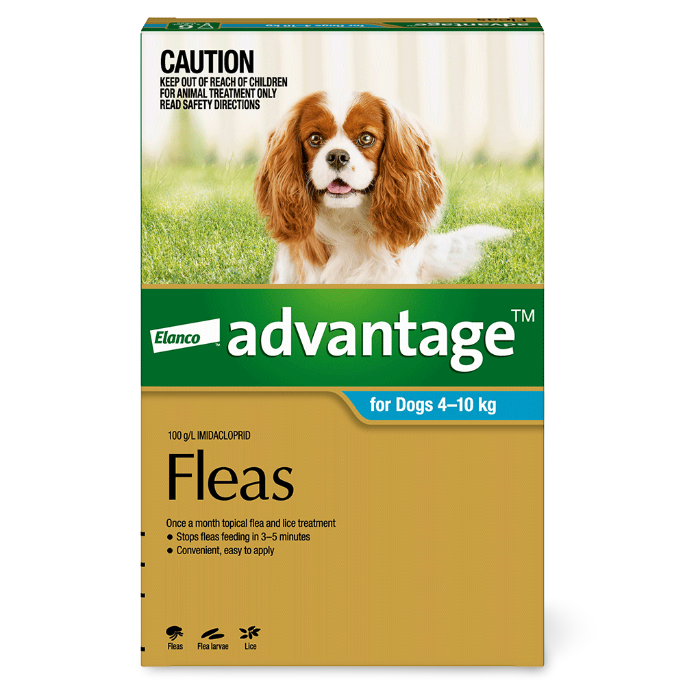 Advantage Flea Control for Dogs 4-10kg 4 Pack