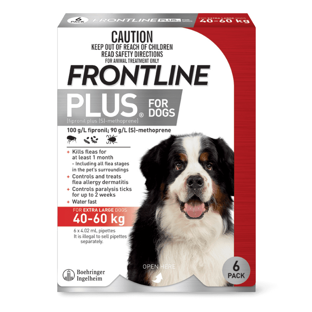 Frontline PLUS for Dogs 40-60kg 3 Pack