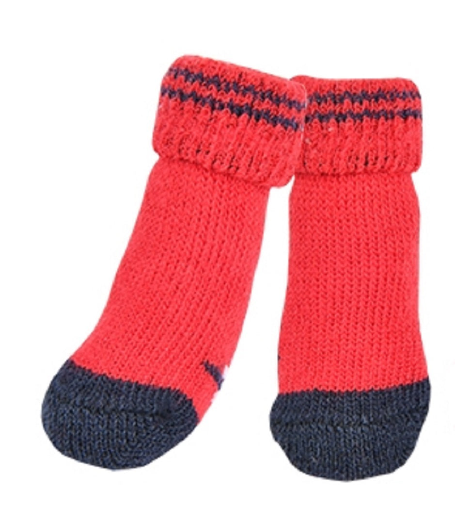 Puppia Dog Socks Medium Red