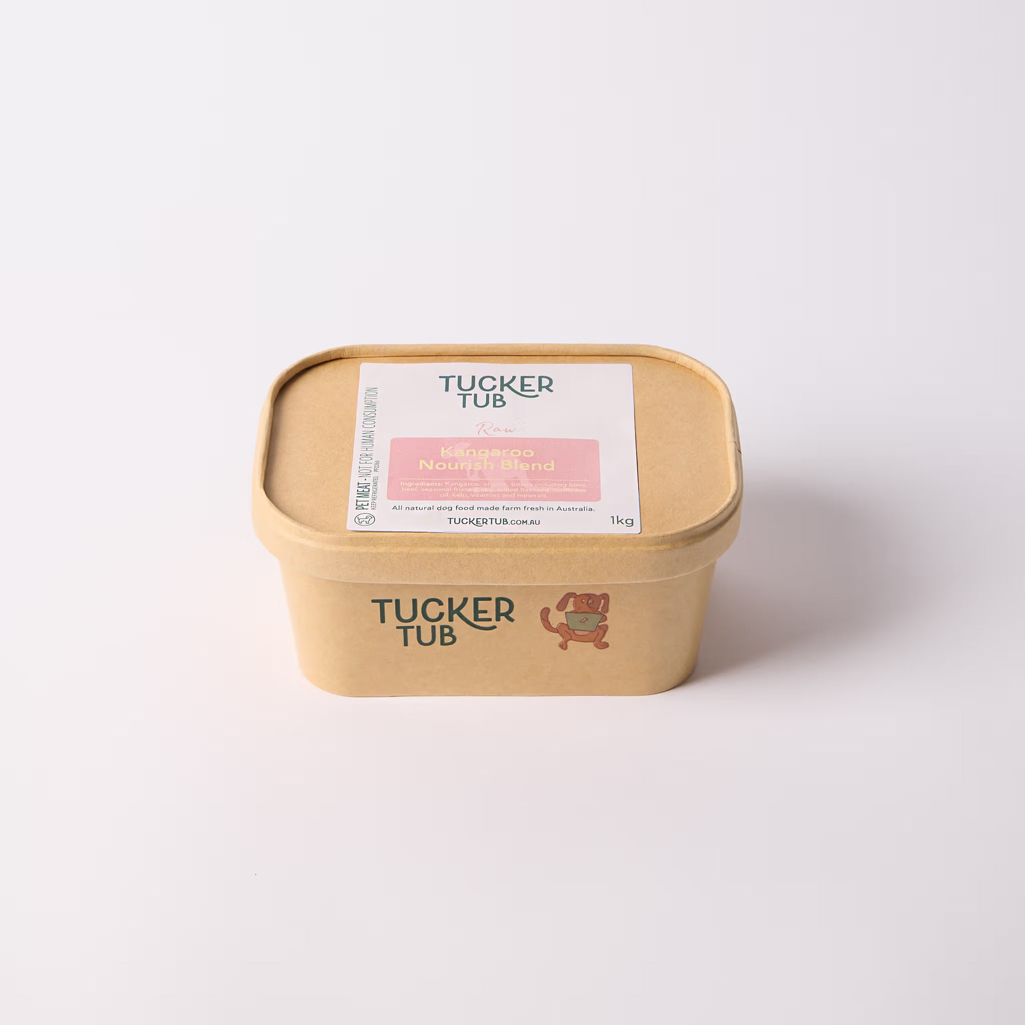 Tucker Tub Raw Kangaroo Nourish Blend Dog Food 1kg
