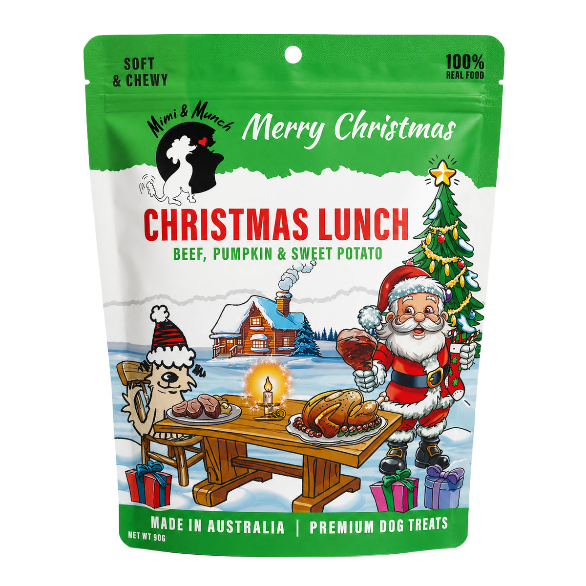 Christmas Doggy Treat Pack 90g