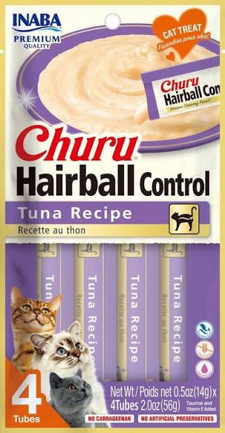Churu Hairball Control Tuna 4pk