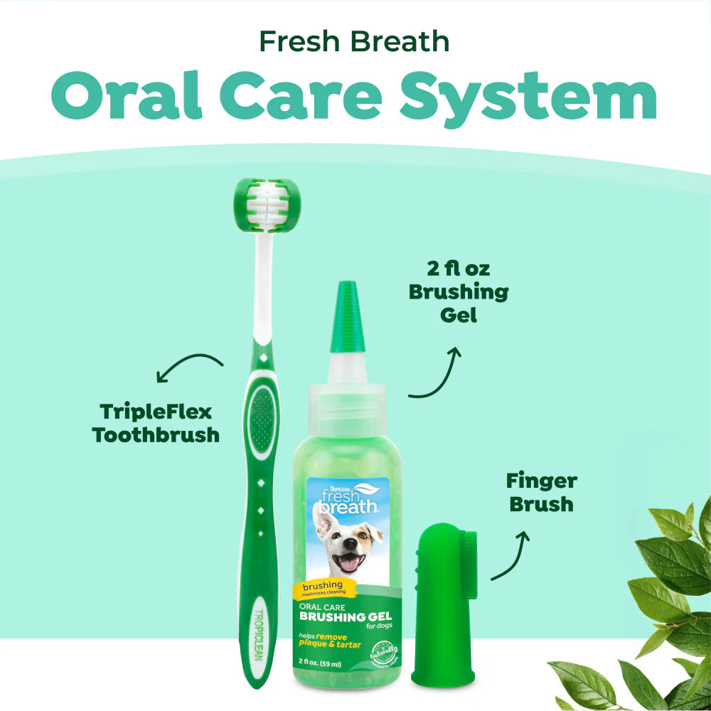 TropiClean Fresh Breath Plaque & Tartar Control Kit for Puppies