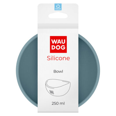 Wau Dog Silicone Bowl Grey 250ml