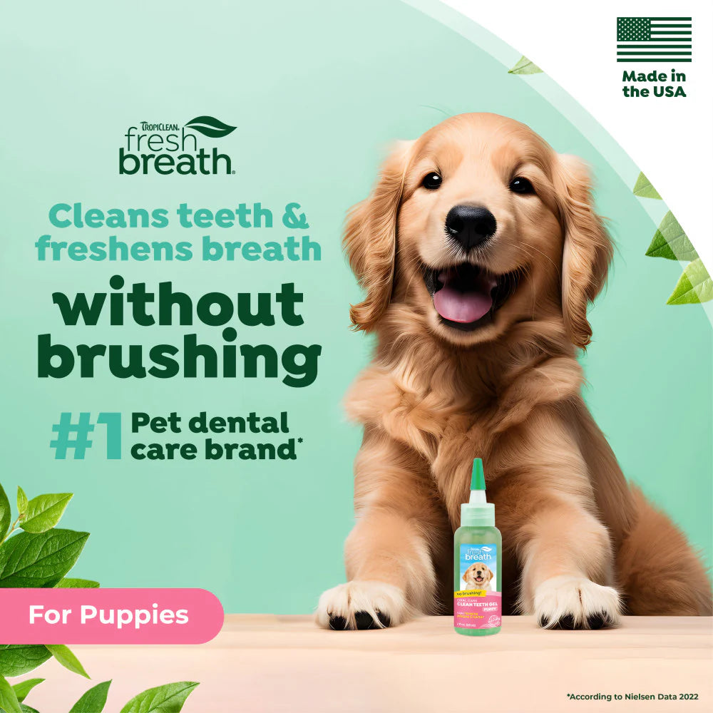 TropiClean Fresh Breath Dental Gel for Puppies