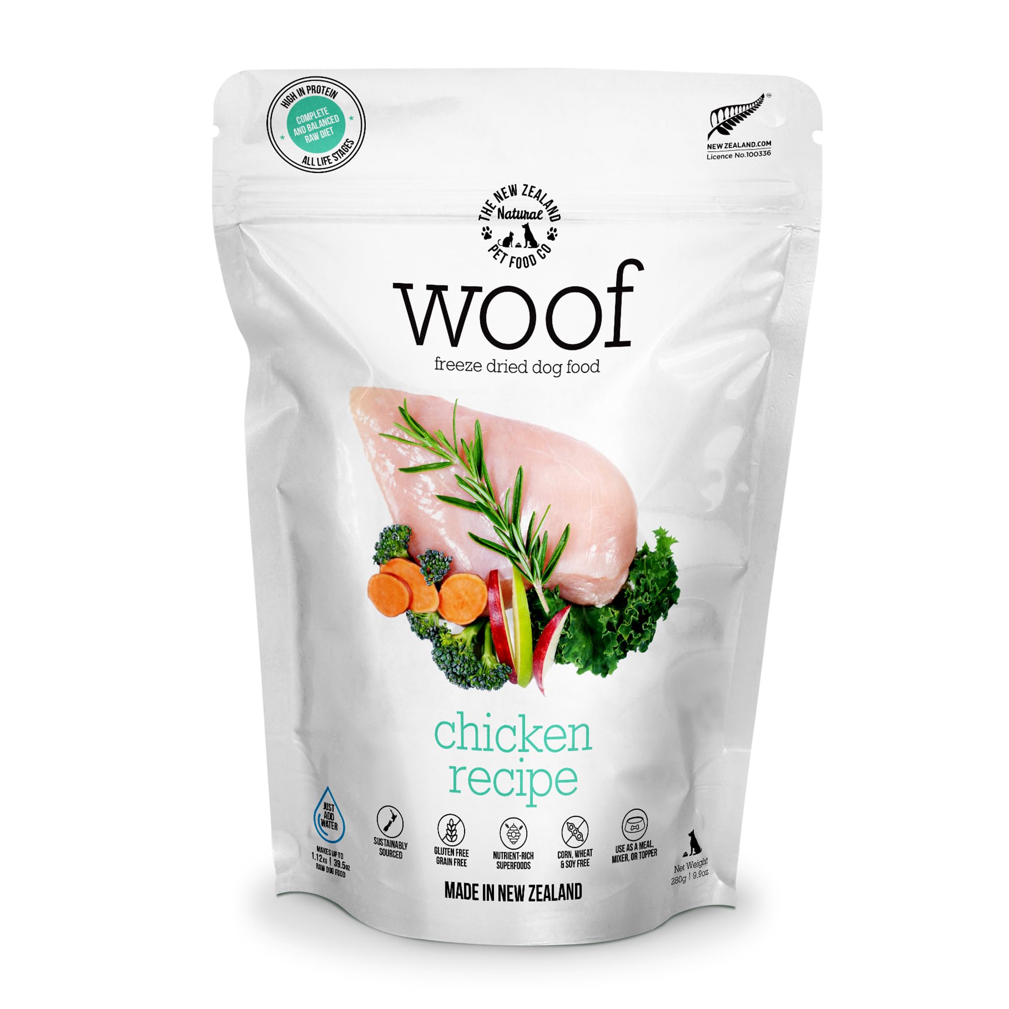 Woof Freeze Dried Dog Food 280g